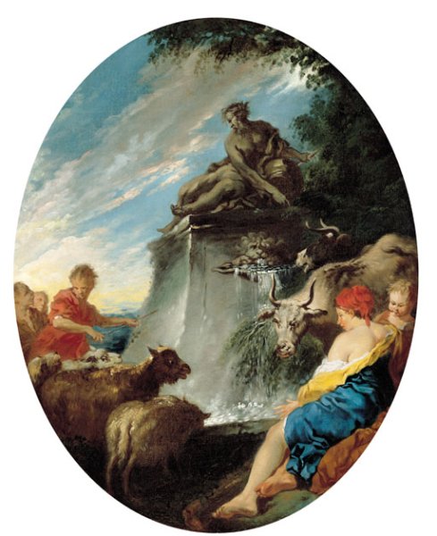 Les Bergers aA la Fontaine
