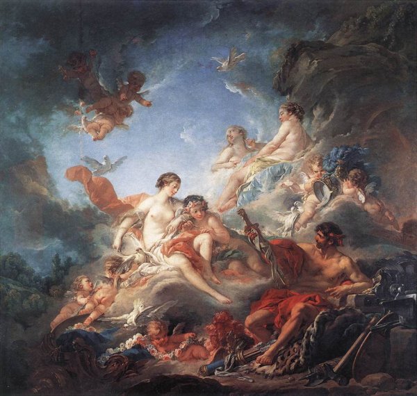 Vulcan Presenting Venus with Arms for Aeneas 1757