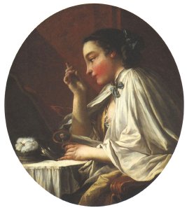 Woman at Her Toilette