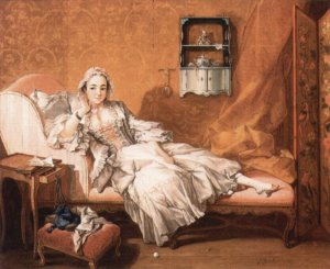 Portrait of Marie-Louis O'Murphy (Nude on a Sofa)